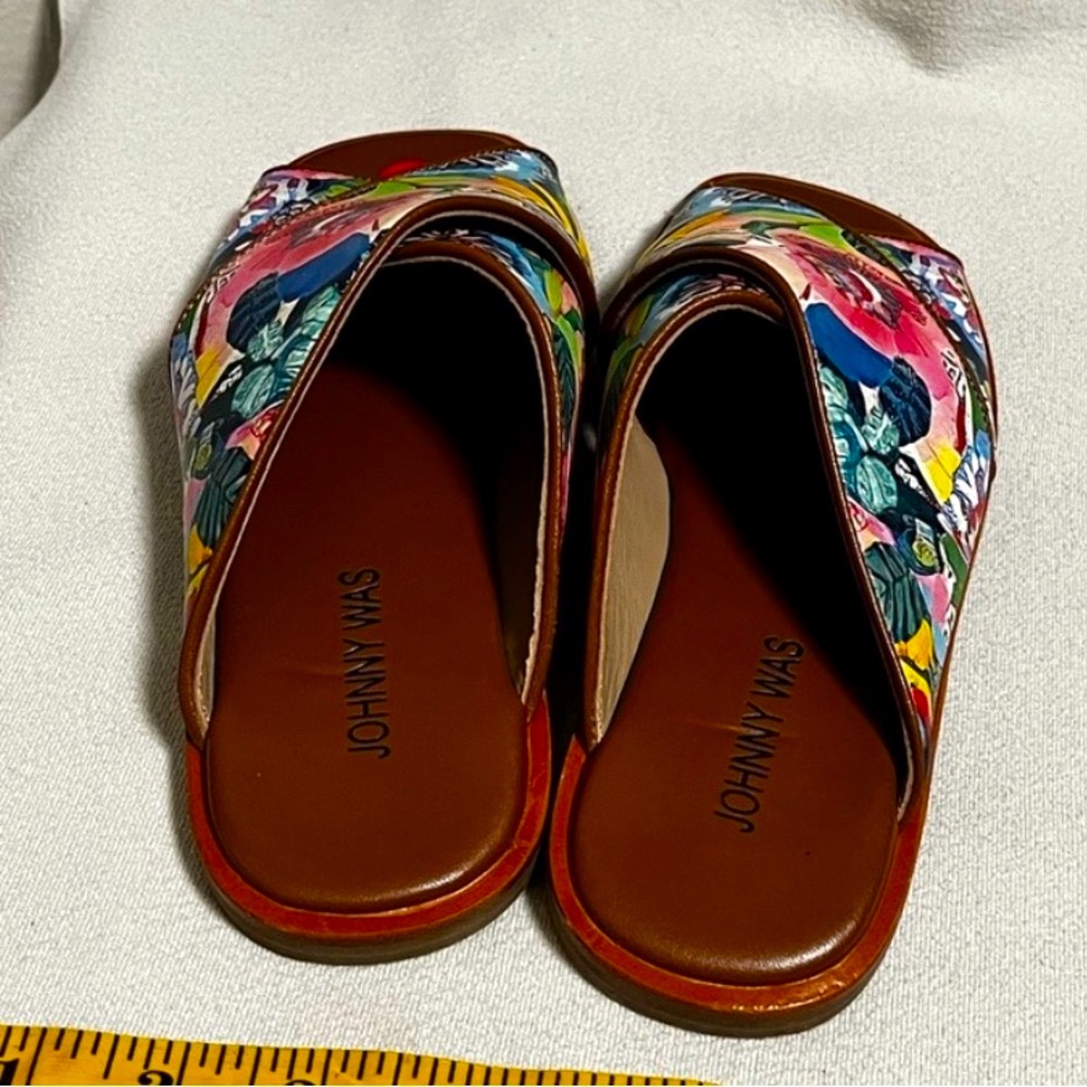 Johnny Was pink and Blue Artistic Sandals Layla X sandal - Picture 4 of 14